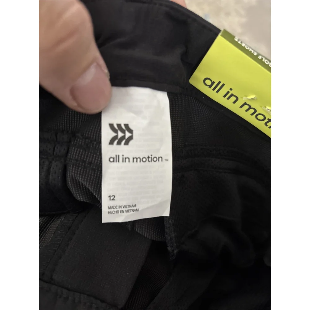 All in Motion Golf Shorts Black Women's Size 12 NWT